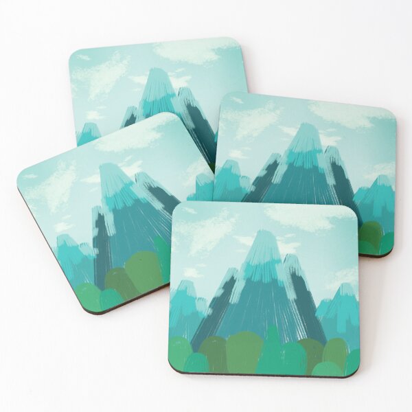 Item preview, The Quiet Peaks: Emerald Mountain Landscape designed and sold by MissSairung.