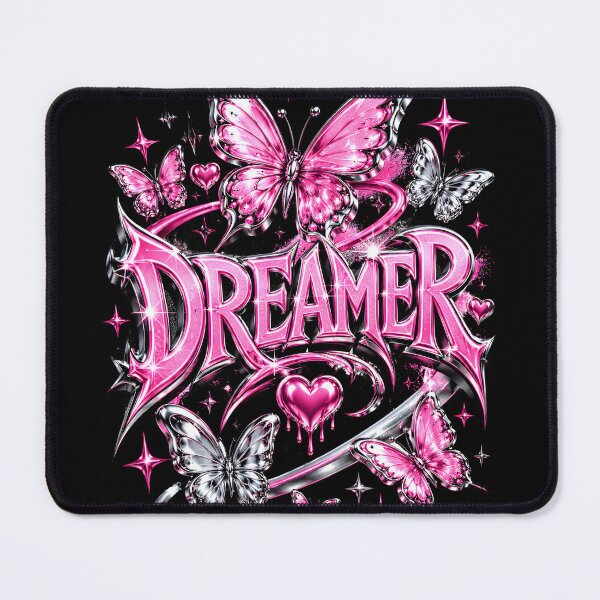 Item preview, Dreamer Y2K Pink Liquid Chrome Butterfly Graphic designed and sold by Mr Lee.