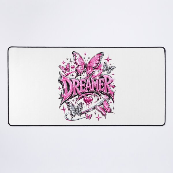 Item preview, Dreamer Y2K Pink Liquid Chrome Butterfly Graphic designed and sold by Mr Lee.