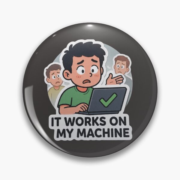 Item preview,  It Works On My Machine Classic Developer Excuse Sticker designed and sold by islam gamal.