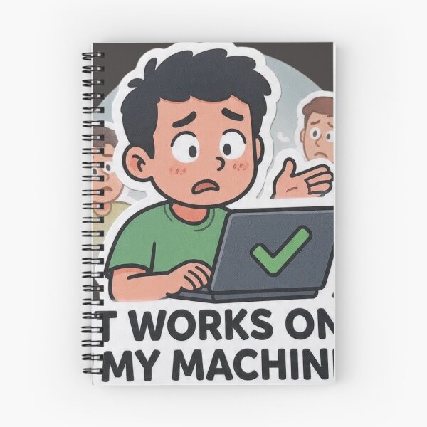 Item preview,  It Works On My Machine Classic Developer Excuse Sticker designed and sold by islam gamal.