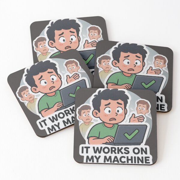 Item preview,  It Works On My Machine Classic Developer Excuse Sticker designed and sold by islam gamal.
