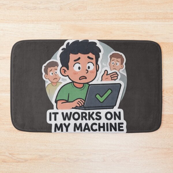 Item preview,  It Works On My Machine Classic Developer Excuse Sticker designed and sold by islam gamal.