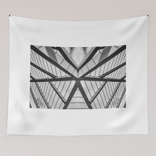 Item preview, Symmetrical Steel and Glass Architecture Structure With Geometric Patterns and Modern Abstract Roof Design designed and sold by Nmallia.