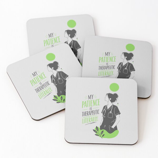 Item preview, My Patience Is Therapeutic Literally — Funny Nurse Gift | RN Oversize T Nurse Humor Healthcare Worker designed and sold by KiwyStudio.