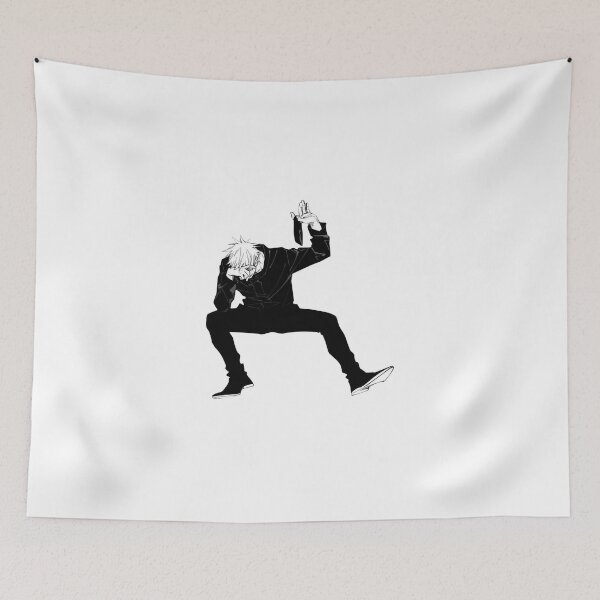 Item preview, Strongest Sorcerer Squatting in Low Stance with Blindfold and Finger Raised Stencil designed and sold by Deviantfant.