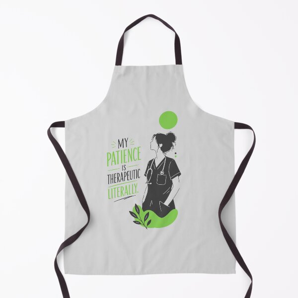 Item preview, My Patience Is Therapeutic Literally — Funny Nurse Gift | RN Oversize T Nurse Humor Healthcare Worker designed and sold by KiwyStudio.