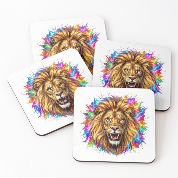 Item preview, Dramatic Lion Head Fantasy Art designed and sold by Marcu Ioachim.