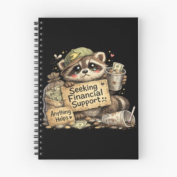 Item preview, Seeking Financial Support Sad Raccoon designed and sold by Hobby-up.