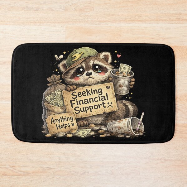 Item preview, Seeking Financial Support Sad Raccoon designed and sold by Hobby-up.