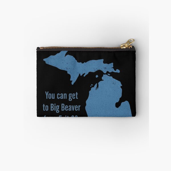 Item preview, Michigan Big Beaver Exit 69 Funny Michigan Map Humor designed and sold by ZEtexaxe.