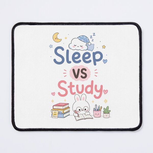 Item preview, Sleep VS Study Cute Student Aesthetic Design | Kawaii College Life Quote Sticker designed and sold by Sanika arts .