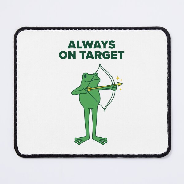 Item preview, Always On Target Archer Frog Funny Pun designed and sold by pistoniya7 ⭐⭐⭐⭐⭐.
