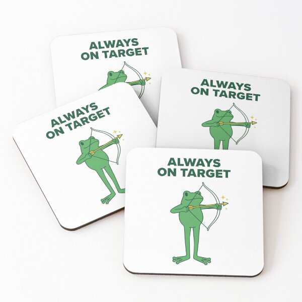 Item preview, Always On Target Archer Frog Funny Pun designed and sold by pistoniya7 ⭐⭐⭐⭐⭐.