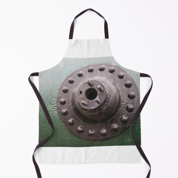 Item preview, Close-Up of Rusted Metal Flange With Bolts on Green Industrial Pipe designed and sold by Nmallia.