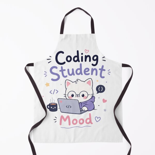 Item preview, Coding Student Mood Cute Kawaii Programmer Cat Design designed and sold by Sanika arts .