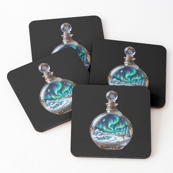 Item preview, Magical Northern Lights Miniature Inside an Elegant Glass Bottle designed and sold by M.Store.