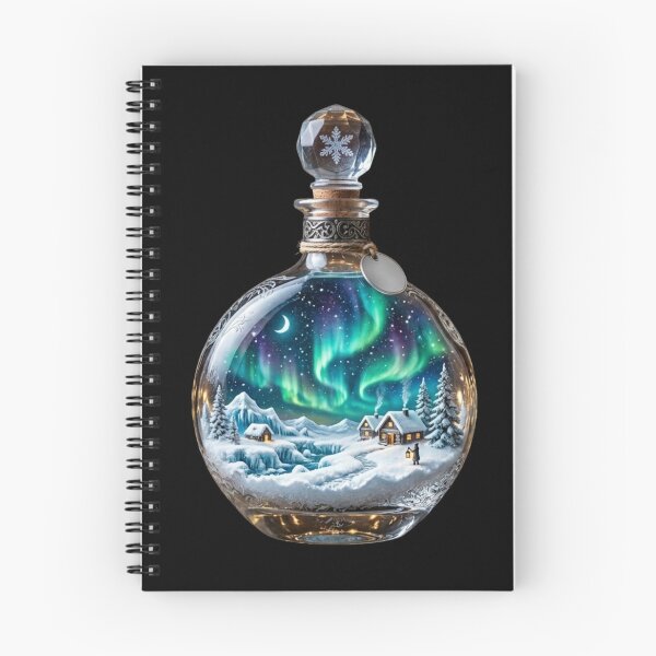 Item preview, Magical Northern Lights Miniature Inside an Elegant Glass Bottle designed and sold by M.Store.