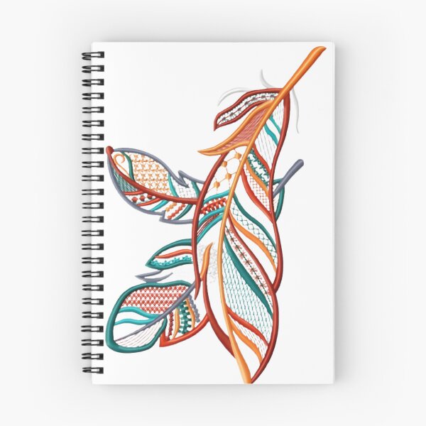 Item preview, Boho Lace Feather Design - Intricate Textured Abstract Art designed and sold by aseelbrand.