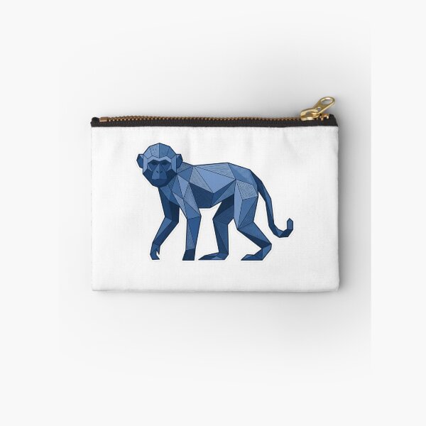 Item preview, Cobalt Blue Monkey Sticker – Cool Tone Monkey Art for Modern Decor designed and sold by bsbd-action.