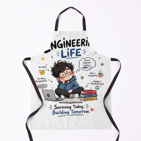 Item preview, Cute Engineering Life Meme T-Shirt | Funny College Student Tee | Future Engineer Loading Design designed and sold by Sanika arts .