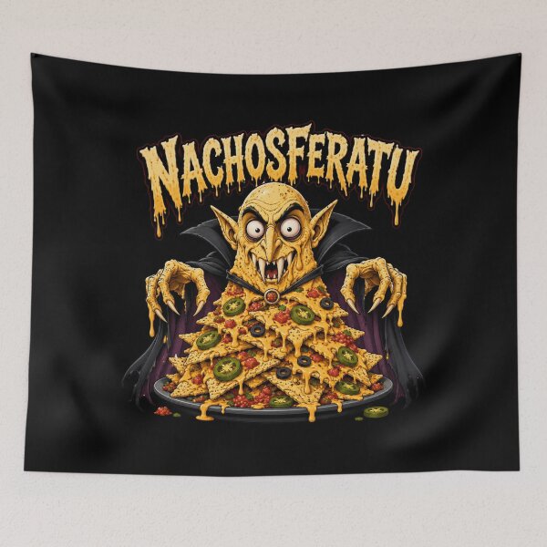 Item preview, Nachosferatu Comedy Horror Vampire Nachos designed and sold by Sonic Nova Studios.
