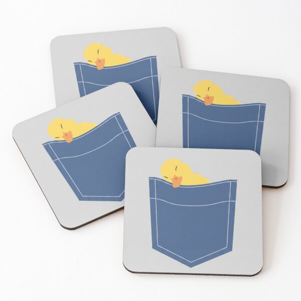 Item preview, Cute Baby Duck in a Denim Pocket designed and sold by goldcov.