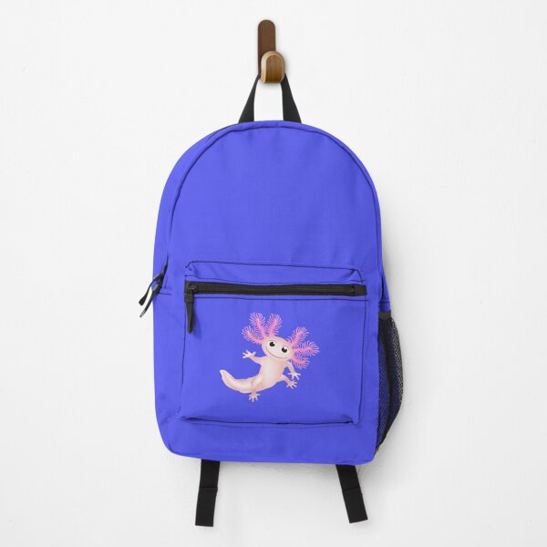 Item preview, Pink Baby Axolotl With Blue Background designed and sold by Adamo-illustration.