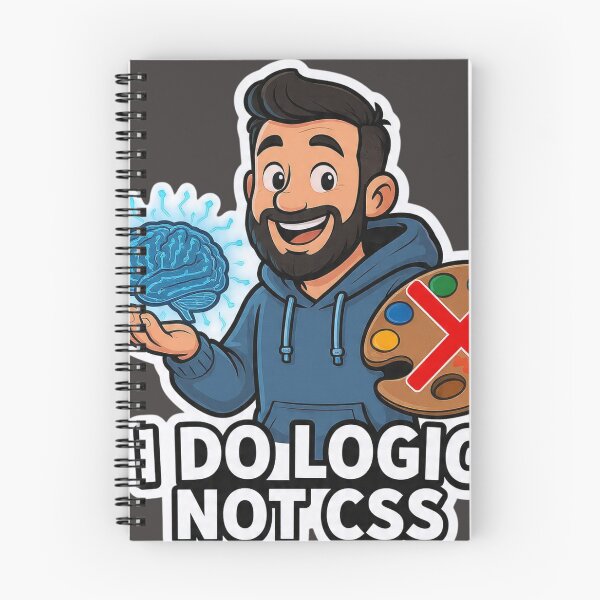 Aperçu de l'œuvre Je fais de la logique, pas du CSS - Sticker humoristique pour développeur backend créée et vendue par islam gamal.