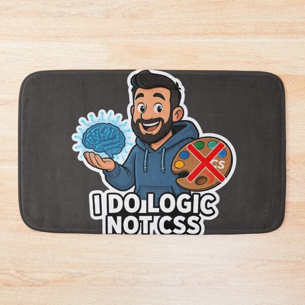 Item preview,  I Do Logic Not CSS Funny Backend Developer Sticker designed and sold by islam gamal.