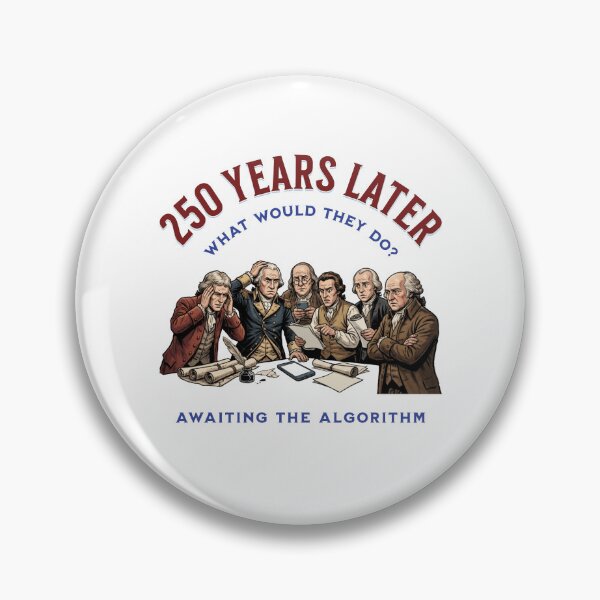Item preview, USA 250 Founding Fathers Awaiting Algorithm designed and sold by AntiqueImages.