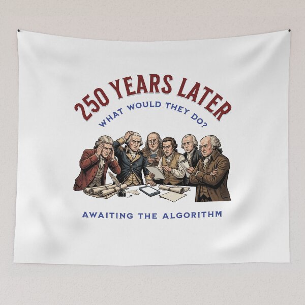 Item preview, USA 250 Founding Fathers Awaiting Algorithm designed and sold by AntiqueImages.