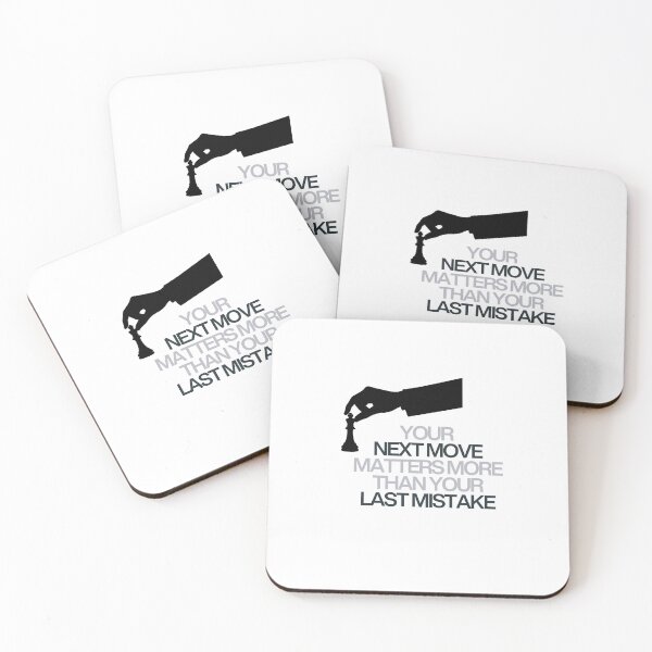 Item preview, Your Next Move Matters More Than Your Last Mistake — Chess Quote — Motivational Chess Gift — Mindset Design designed and sold by CalculatedChaos.