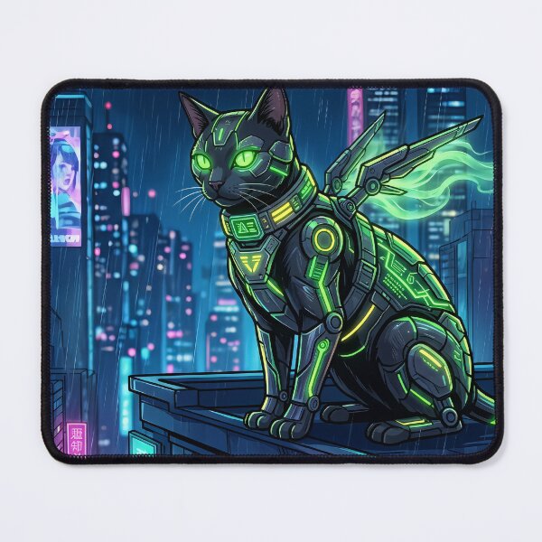 Item preview, Neon Cyber Kitty: Neo Tokyo Guardian designed and sold by Neo Tokio.