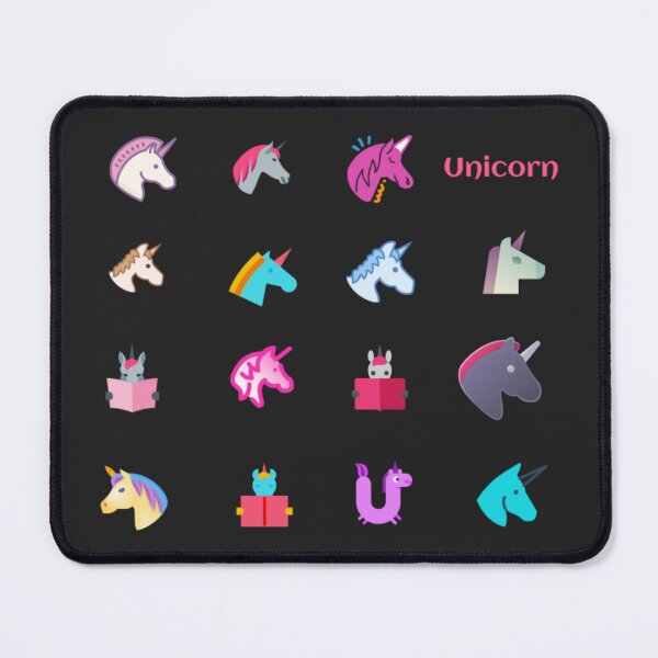Item preview, Colorful Unicorn Emoji Pattern: Cute Minimalist Fantasy Icon Sticker Pack designed and sold by Yasmine Mohammed.