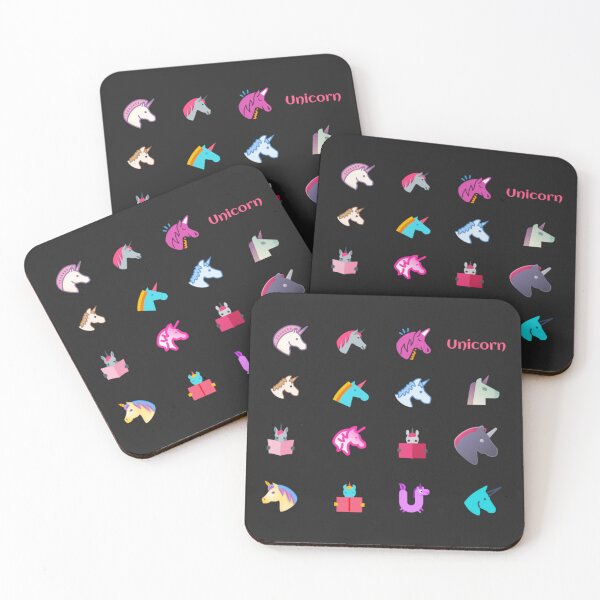 Item preview, Colorful Unicorn Emoji Pattern: Cute Minimalist Fantasy Icon Sticker Pack designed and sold by Yasmine Mohammed.