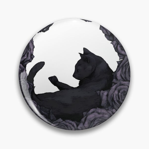 Item preview, Gothic Wreath Cat designed and sold by IllumeInk.