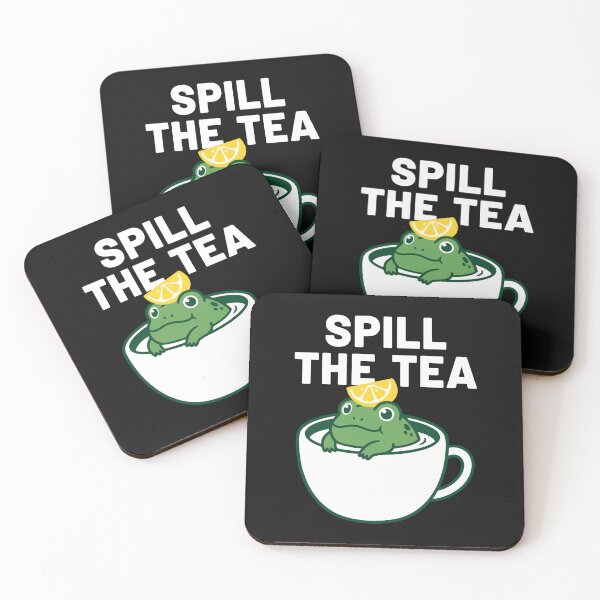 Item preview, Spill The Tea Frog In A Teacup designed and sold by pistoniya7 ⭐⭐⭐⭐⭐.