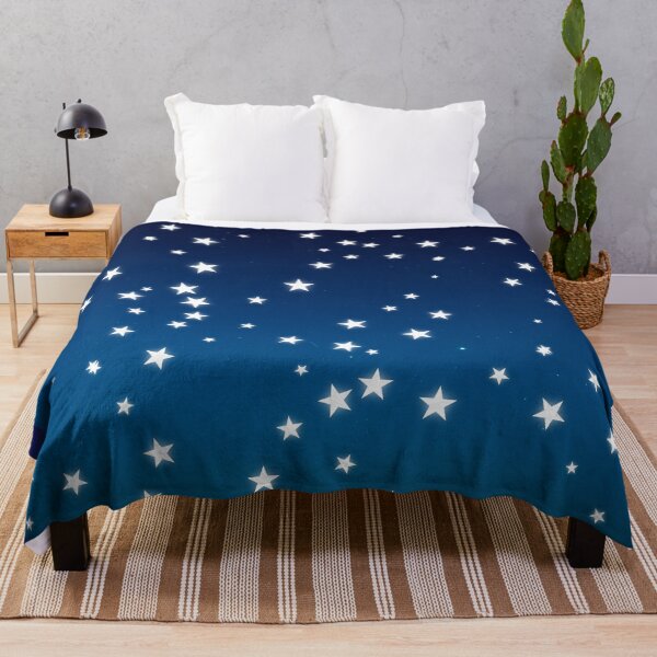 Aperçu de l'œuvre Motif Nuit Étoilée Céleste | Étoiles Esthétiques Bleues de l'Espace créée et vendue par VariusDesigns.