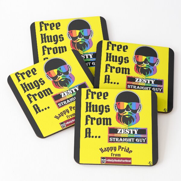 Item preview, Free Hugs Zesty Straight Guy (Yellow) *More Colors Available in Collection designed and sold by OnlyDadsForReal.