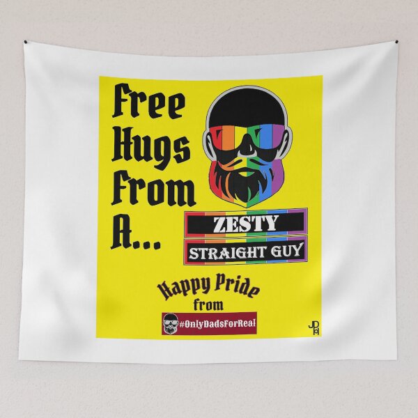 Item preview, Free Hugs Zesty Straight Guy (Yellow) *More Colors Available in Collection designed and sold by OnlyDadsForReal.