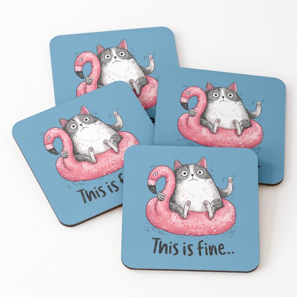 Item preview, This is fine funny summer cat art designed and sold by All That Jazz Store.