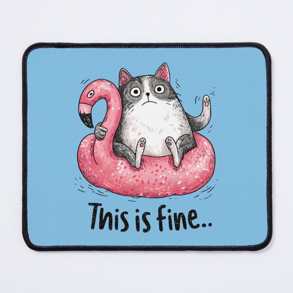 Item preview, This is fine funny summer cat art designed and sold by All That Jazz Store.
