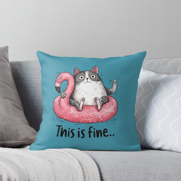 Item preview, This is fine funny summer cat art designed and sold by All That Jazz Store.