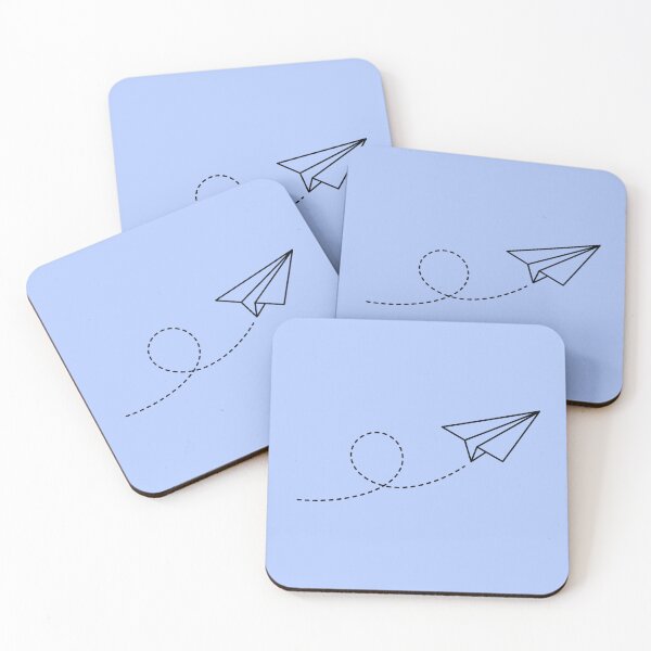Item preview, Minimalist Paper Airplane Dashed Flight Path Art designed and sold by Opal Aura .