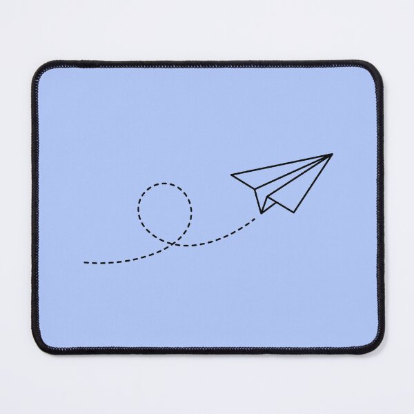 Item preview, Minimalist Paper Airplane Dashed Flight Path Art designed and sold by Opal Aura .