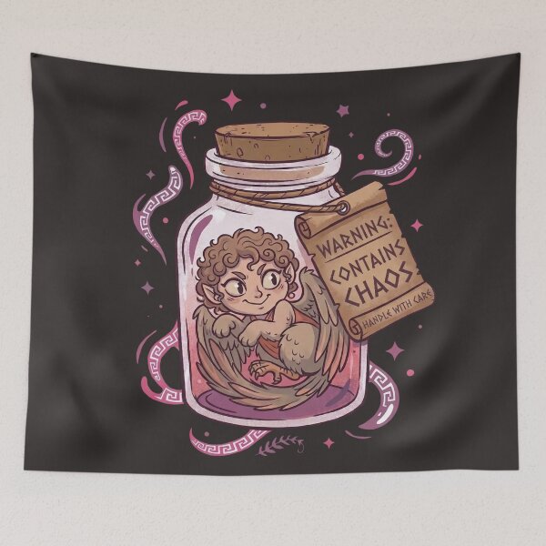 Item preview, Cute Baby Harpy in a Jar - Greek Mythology Chaos  designed and sold by MythoWorldddd.