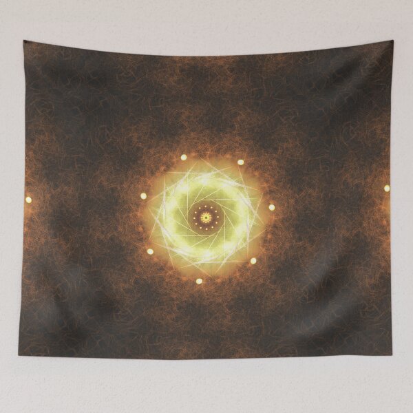 Item preview, Luminous Mandala Fractal - Golden Radiant Design designed and sold by EsmArtUniverse.