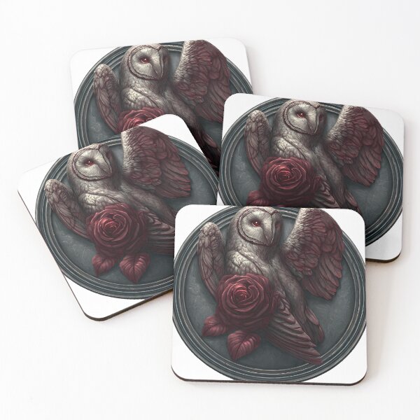 Item preview, Gothic Owl Medallion designed and sold by IllumeInk.