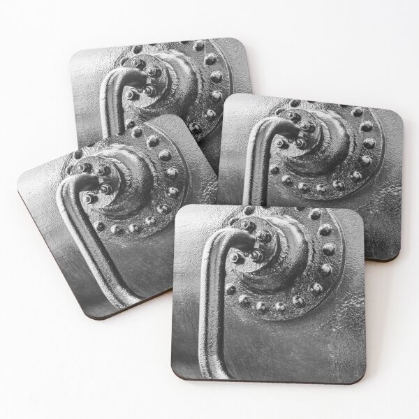 Item preview, Close-Up Of Industrial Metal Handle And Riveted Plate Showing Textured Iron Surface designed and sold by Nmallia.
